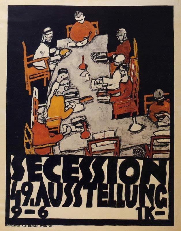 Egon Schiele Forty Ninth Secession Exhibition Poster